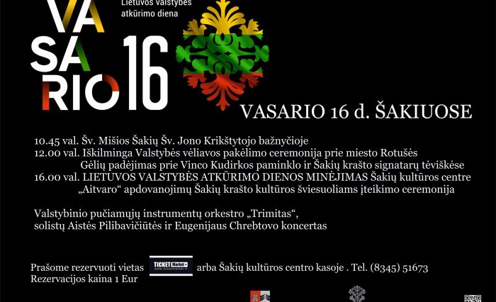 Vasario 16 minėjimas Šakiuose