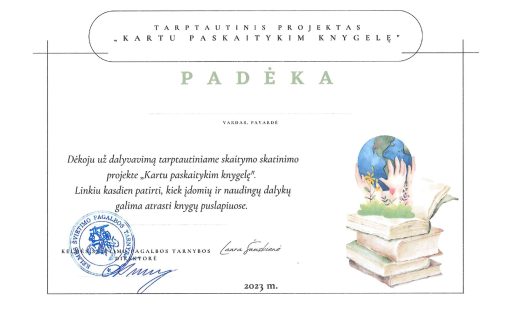 PADĖKA 2023-02-10