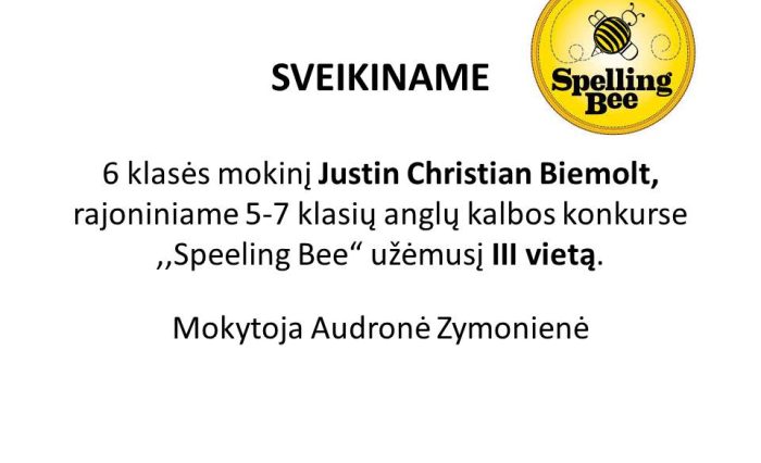 Anglų kalbos konkursas 3
